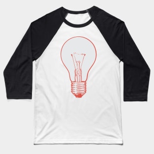 Lightbulb Baseball T-Shirt